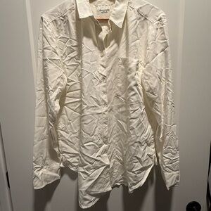 Abercrombie Women's Boyfriend White Button Down Shirt